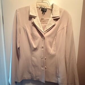 My Michelle Ivory Textured 2piece suit